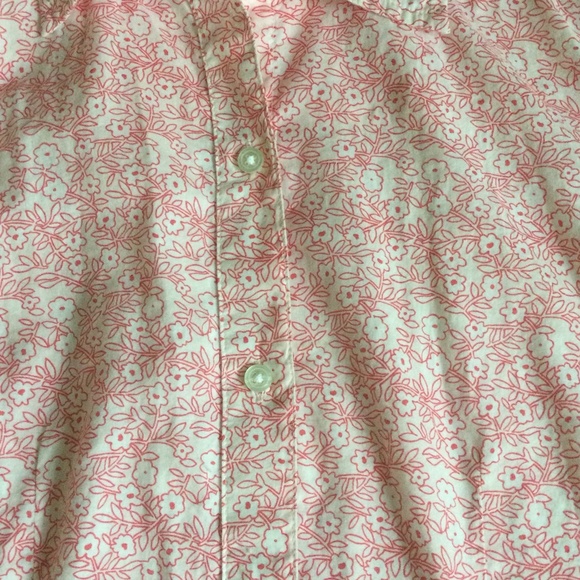 Vintage GAP Floral Button Down Shirt Pink White Y2K - Sz Small - Picture 8 of 8